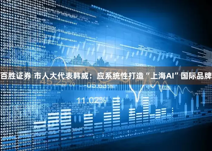 百胜证券 市人大代表韩威：应系统性打造“上海AI”国际品牌